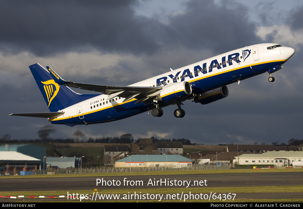 Aircraft Photo of EI-DWA | Boeing 737-8AS | Ryanair | AirHistory.net #64367