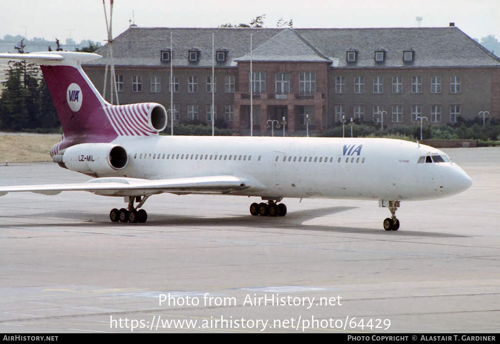 Aircraft Photo of LZ-MIL | Tupolev Tu-154M | VIA - Air VIA Bulgarian Airways | AirHistory.net #64429