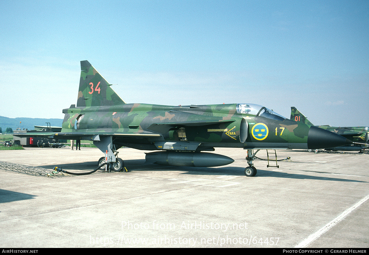 Aircraft Photo of 37334 | Saab JA37 Viggen | Sweden - Air Force | AirHistory.net #64457