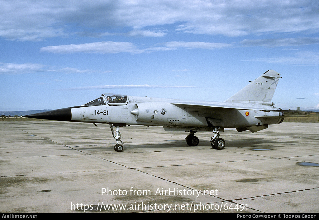 Aircraft Photo of C14-21 | Dassault Mirage F1CE | Spain - Air Force | AirHistory.net #64491