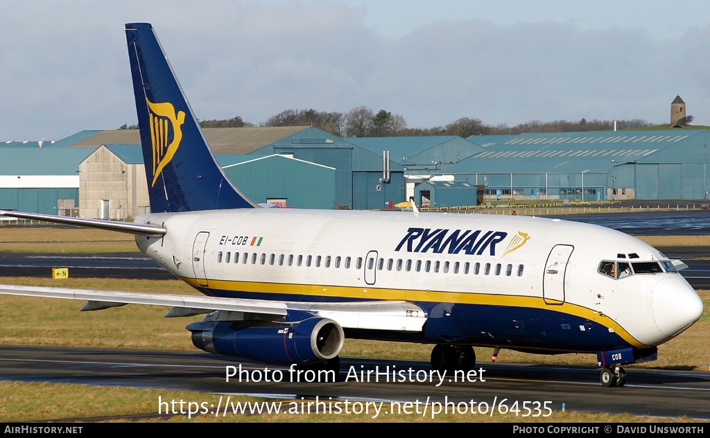 Aircraft Photo of EI-COB | Boeing 737-230/Adv | Ryanair | AirHistory.net #64535