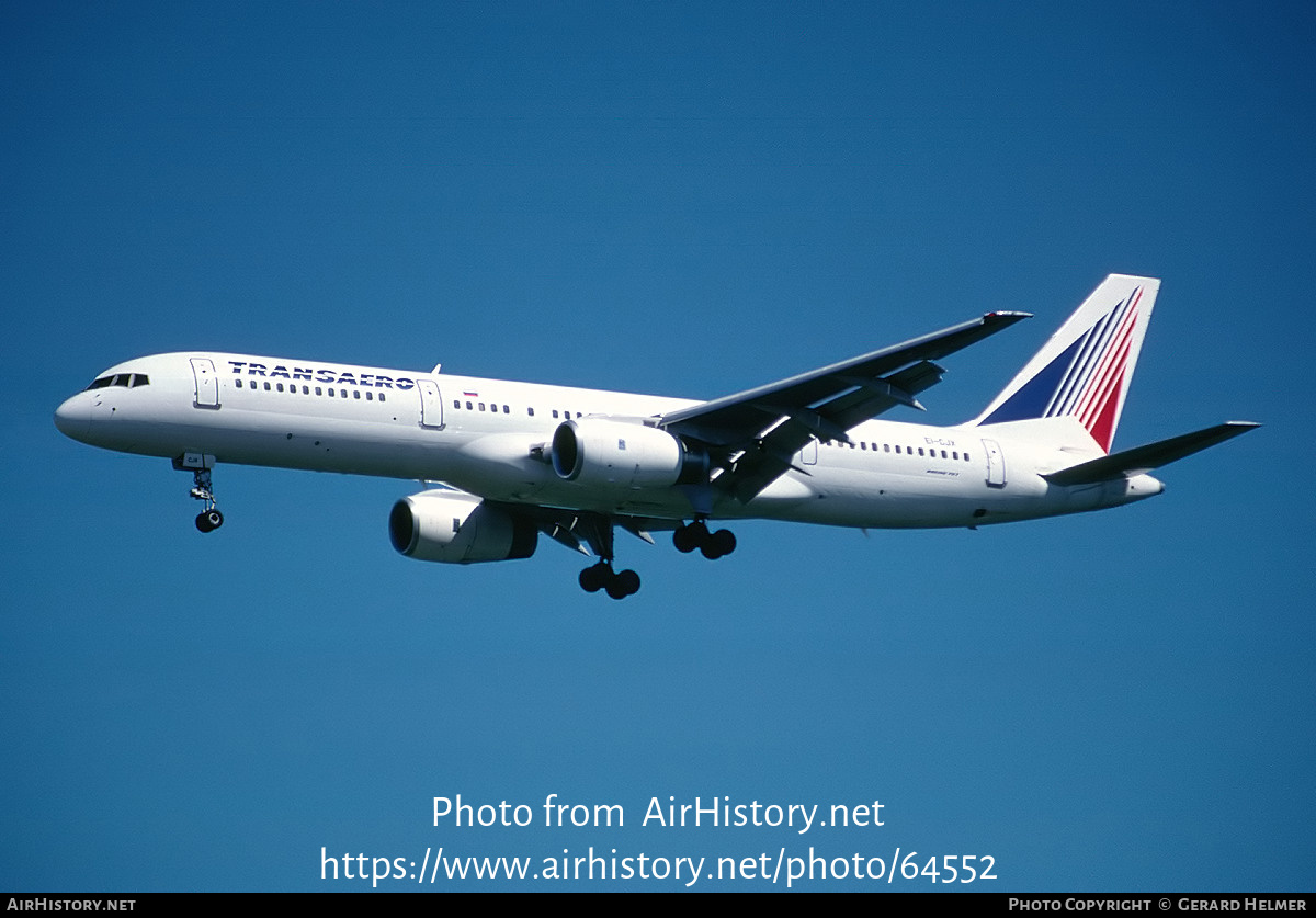 Aircraft Photo of EI-CJX | Boeing 757-2Y0 | Transaero Airlines | AirHistory.net #64552