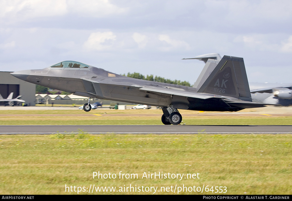 Aircraft Photo of 06-4126 / AF06-126 | Lockheed Martin F-22A Raptor | USA - Air Force | AirHistory.net #64553