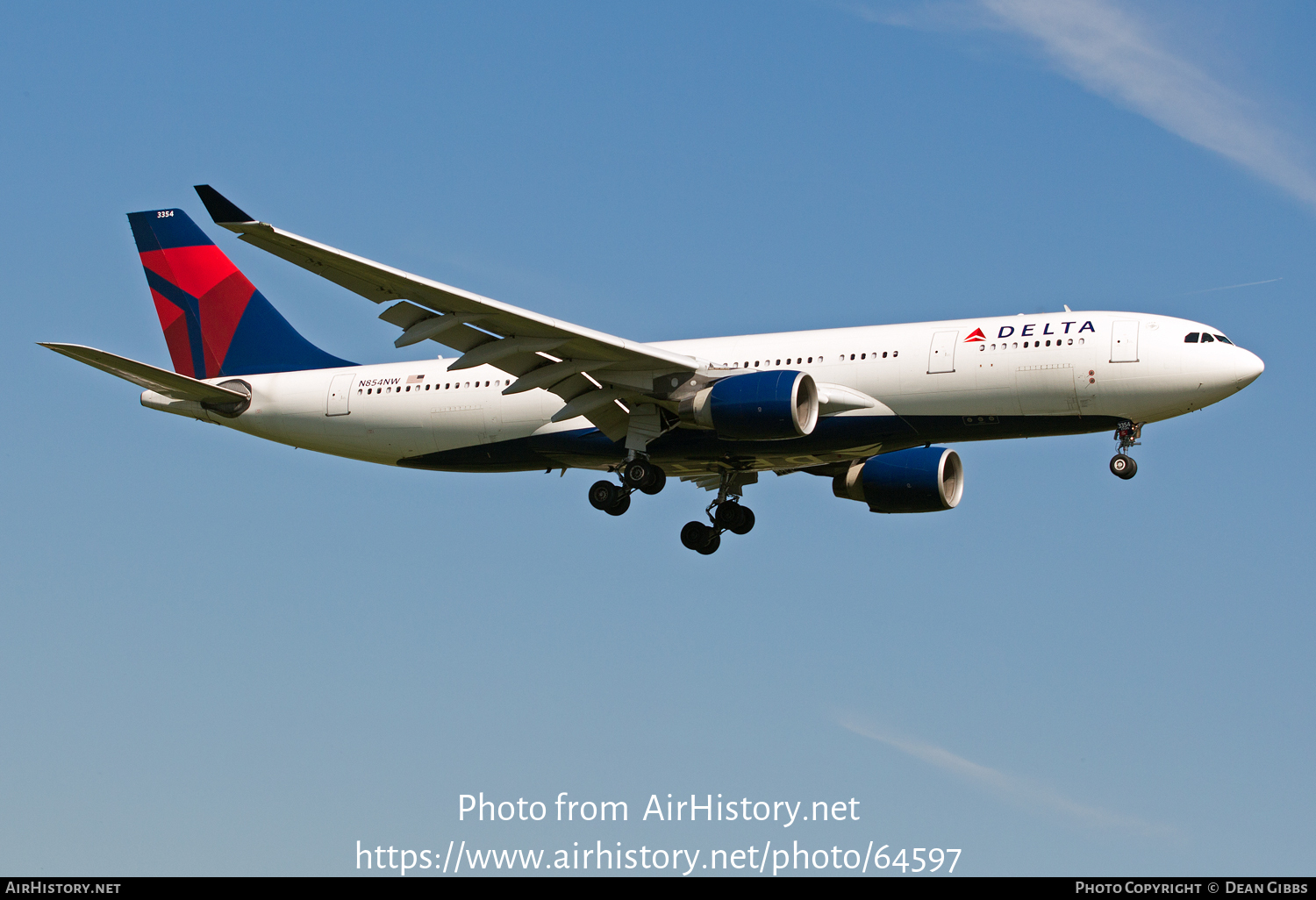 Aircraft Photo of N854NW | Airbus A330-223 | Delta Air Lines | AirHistory.net #64597