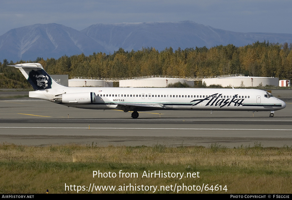 Aircraft Photo of N977AS | McDonnell Douglas MD-83 (DC-9-83) | Alaska Airlines | AirHistory.net #64614