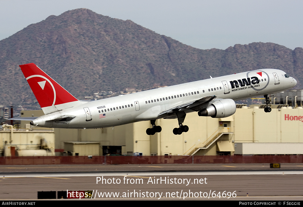 Aircraft Photo of N515US | Boeing 757-251 | Northwest Airlines | AirHistory.net #64696