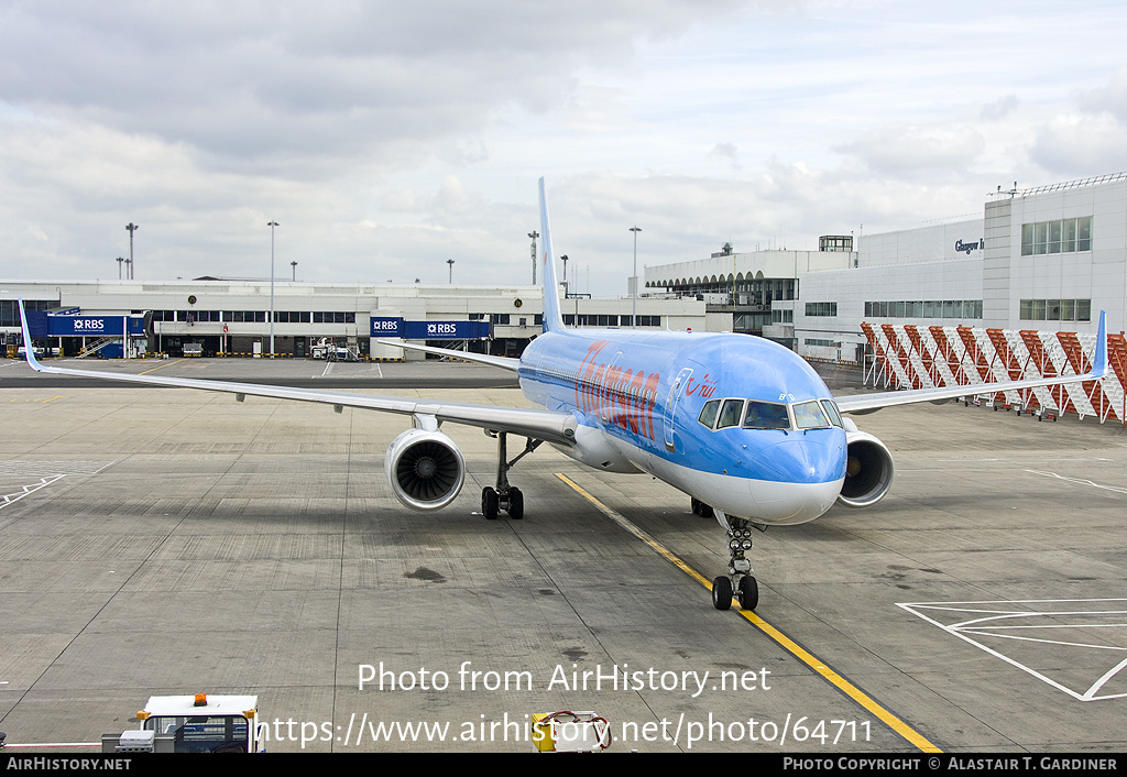 Aircraft Photo of G-OOBD | Boeing 757-28A | Thomson Airways | AirHistory.net #64711