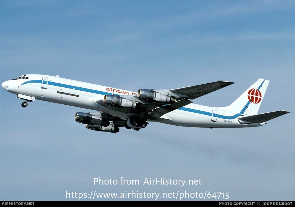 Aircraft Photo of 3D-AFX | Douglas DC-8-54AF Jet Trader | African International Airways | AirHistory.net #64715