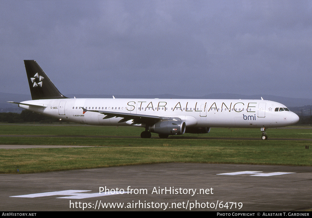 Aircraft Photo of G-MIDL | Airbus A321-231 | BMI - British Midland International | AirHistory.net #64719