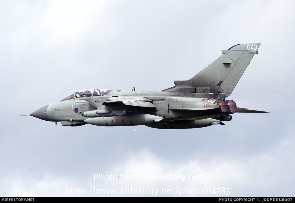 Aircraft Photo of ZA551 | Panavia Tornado GR4 | UK - Air Force | AirHistory.net #64785