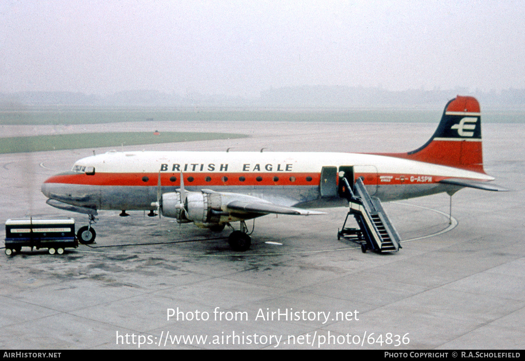 Aircraft Photo of G-ASPM | Douglas C-54B Skymaster | British Eagle International Airlines | AirHistory.net #64836