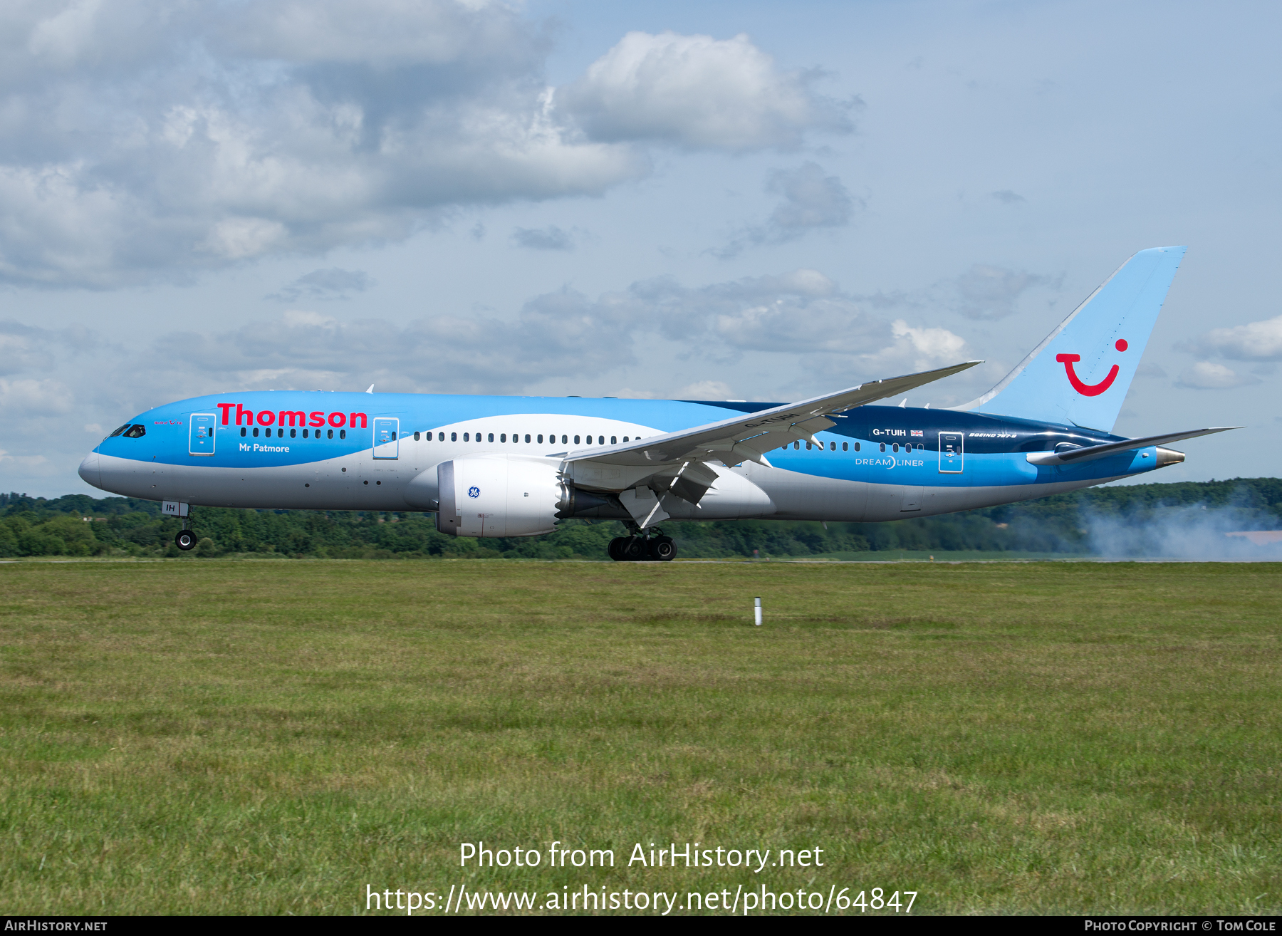 Aircraft Photo of G-TUIH | Boeing 787-8 Dreamliner | Thomson Airways | AirHistory.net #64847