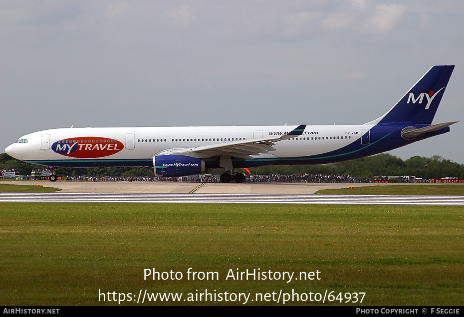 Aircraft Photo of OY-VKH | Airbus A330-343 | MyTravel Airways | AirHistory.net #64937