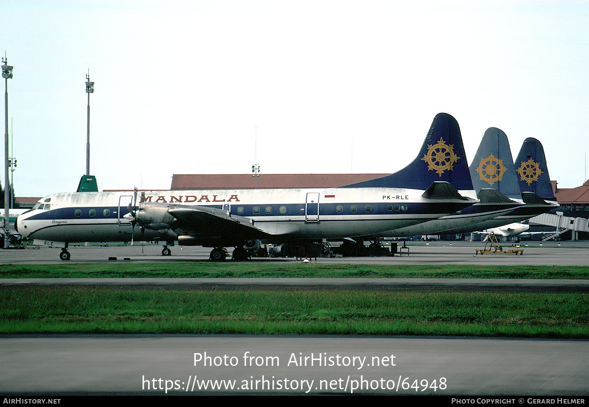 Aircraft Photo of PK-RLE | Lockheed L-188A Electra | Mandala Airlines | AirHistory.net #64948