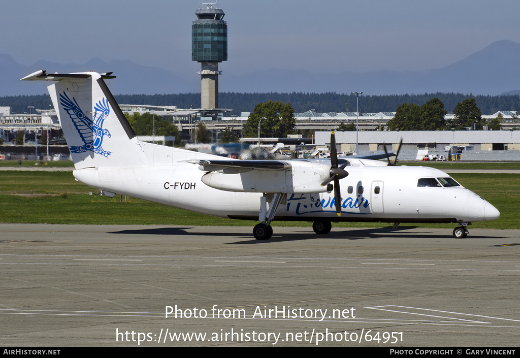 Aircraft Photo of C-FYDH | De Havilland Canada DHC-8-102 Dash 8 | Hawkair Aviation Services | AirHistory.net #64951