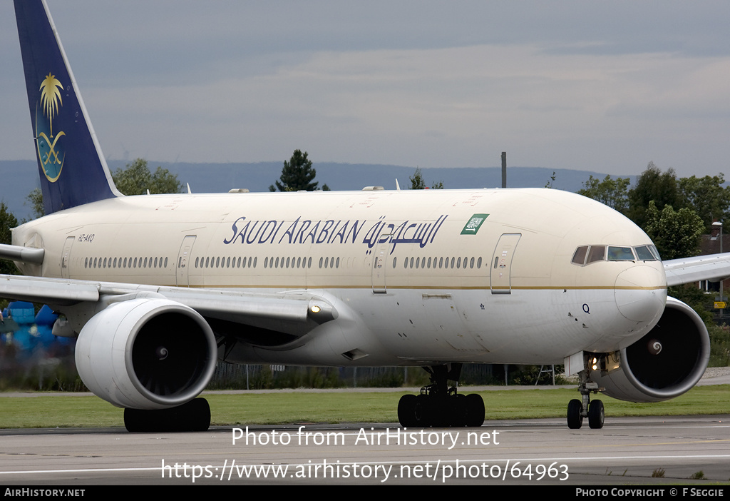 Aircraft Photo of HZ-AKQ | Boeing 777-268/ER | Saudi Arabian Airlines | AirHistory.net #64963