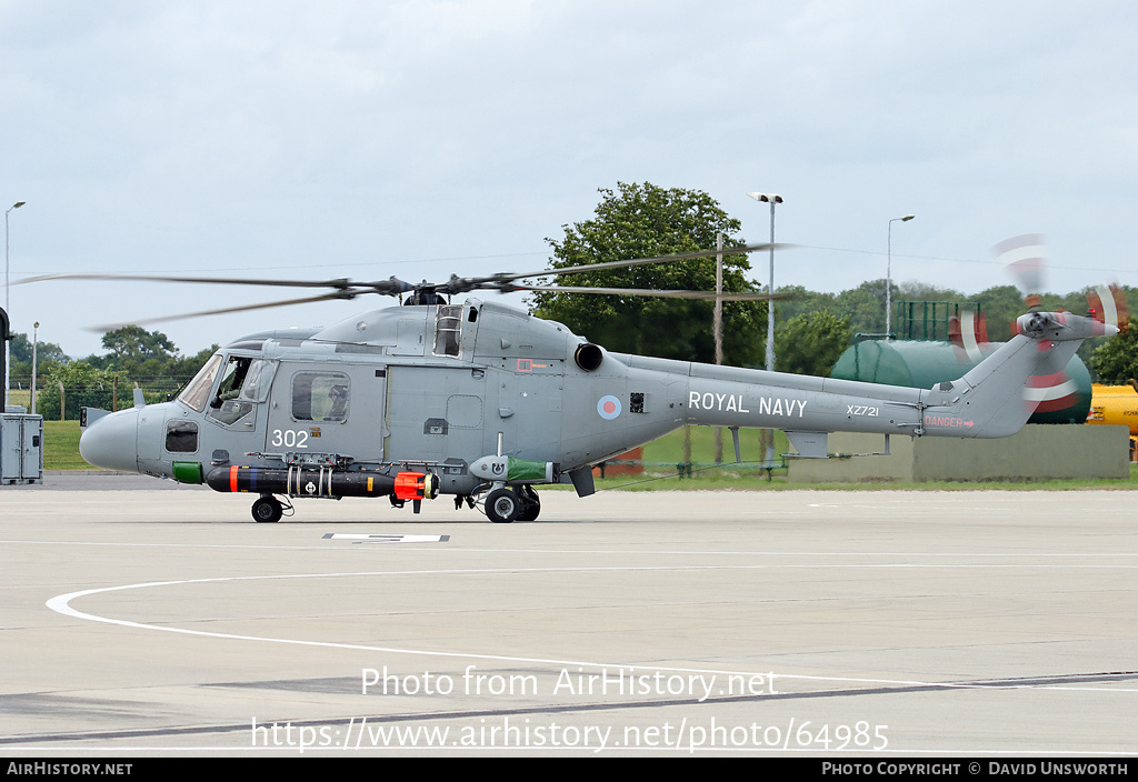 Aircraft Photo of XZ721 | Westland WG-13 Lynx HAS3SGM | UK - Navy | AirHistory.net #64985