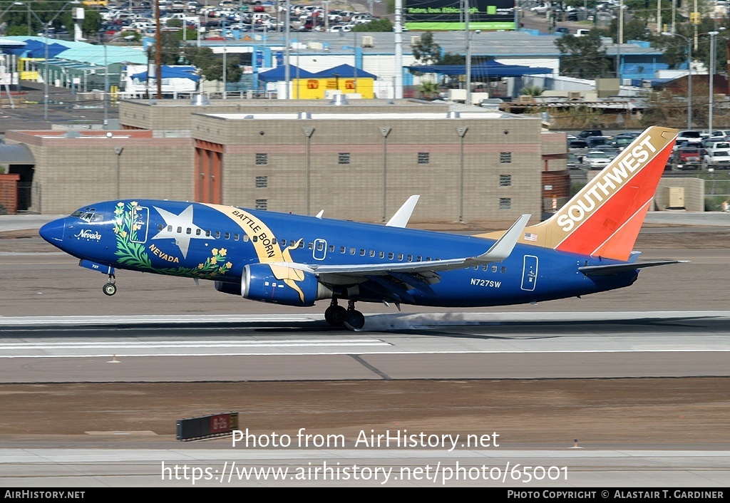 Aircraft Photo of N727SW | Boeing 737-7H4 | Southwest Airlines | AirHistory.net #65001