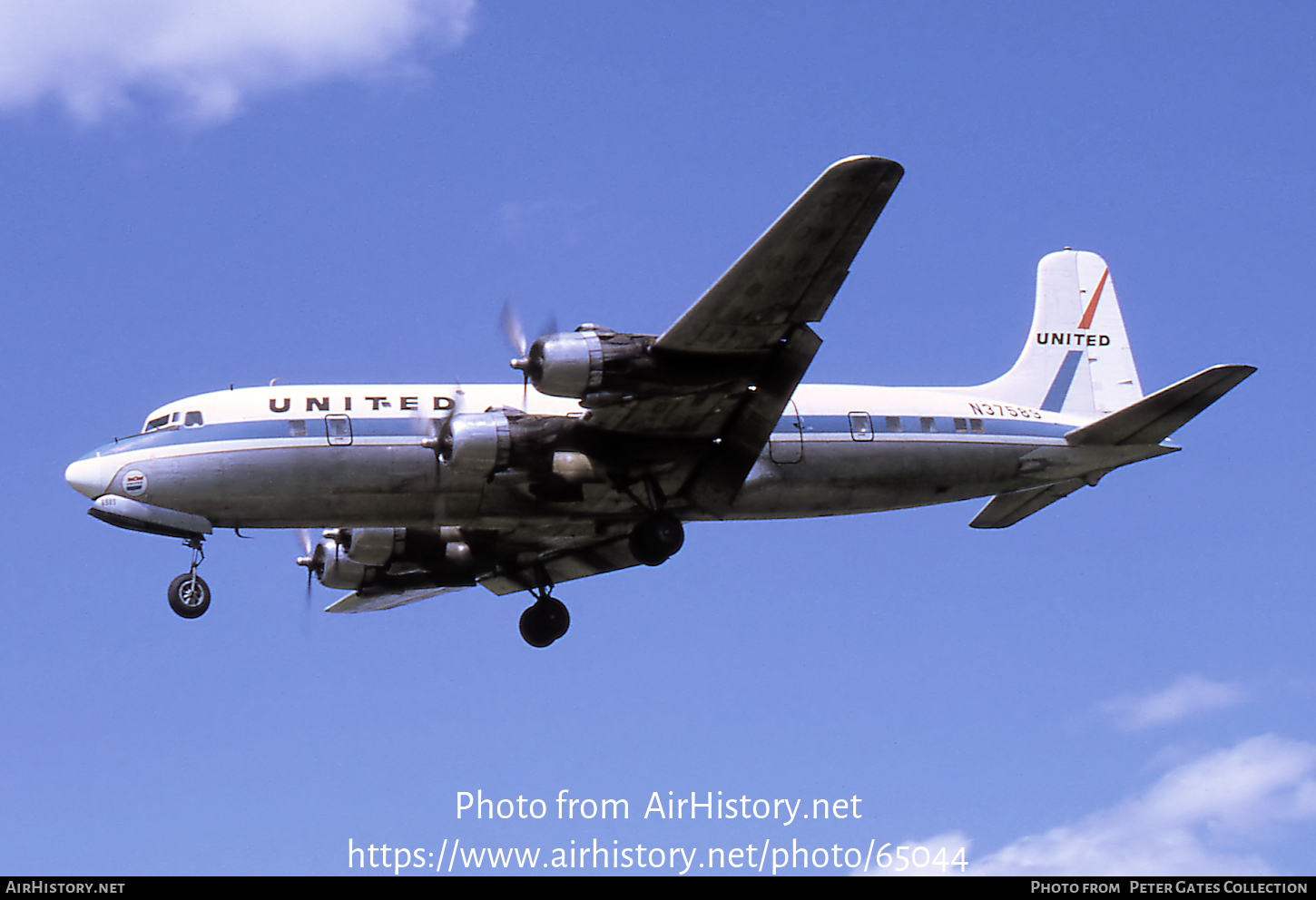 Aircraft Photo of N37589 | Douglas DC-6B | United Air Lines | AirHistory.net #65044