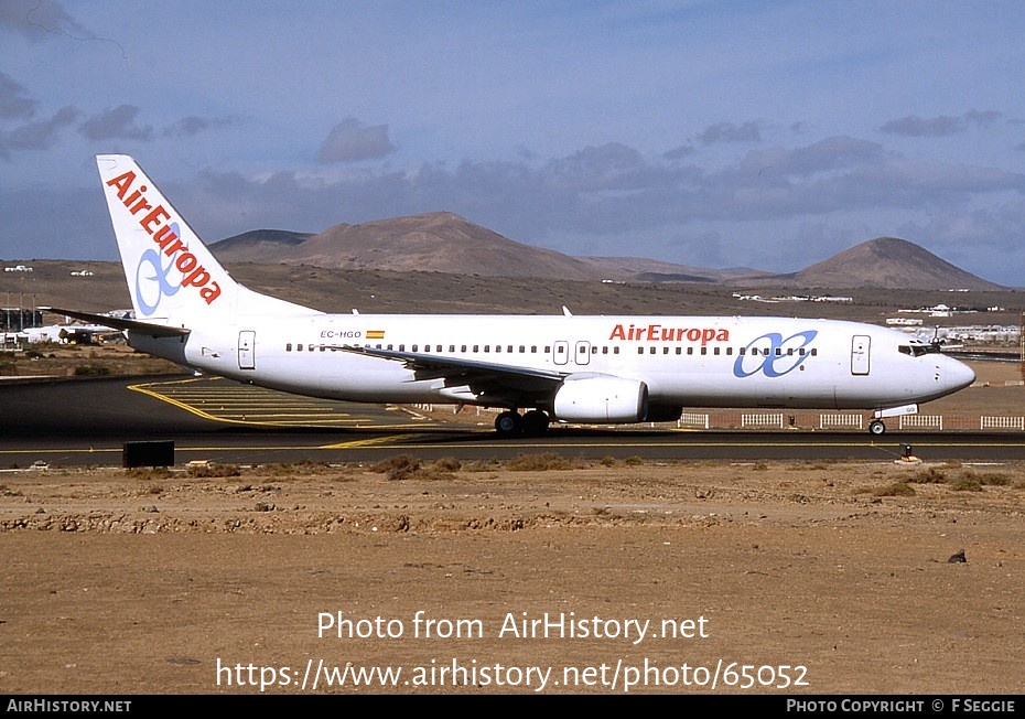 Aircraft Photo of EC-HGO | Boeing 737-85P | Air Europa | AirHistory.net #65052