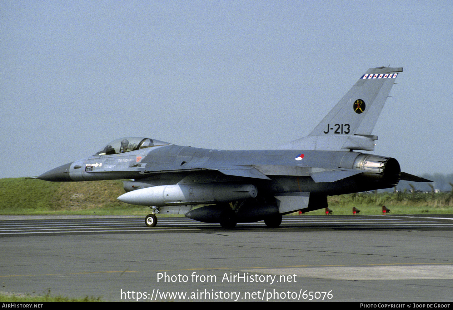 Aircraft Photo of J-213 | General Dynamics F-16A Fighting Falcon | Netherlands - Air Force | AirHistory.net #65076