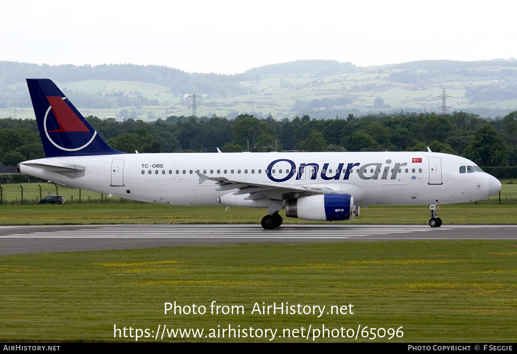 Aircraft Photo of TC-OBE | Airbus A320-231 | Onur Air | AirHistory.net #65096