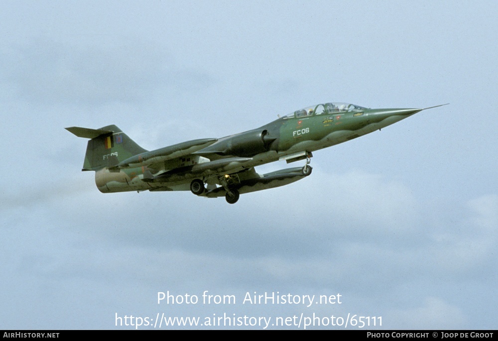 Aircraft Photo of FC06 | Lockheed TF-104G Starfighter | Belgium - Air Force | AirHistory.net #65111