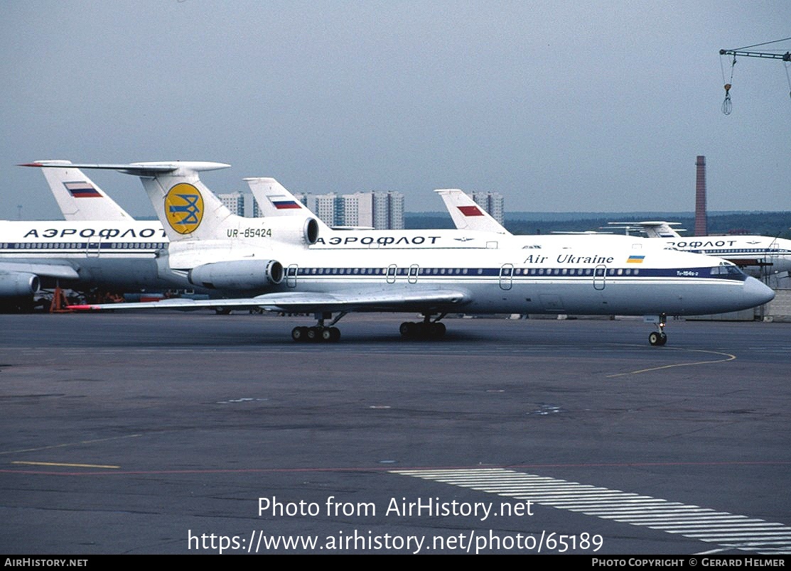 Aircraft Photo of UR-85424 | Tupolev Tu-154B-2 | Air Ukraine | AirHistory.net #65189