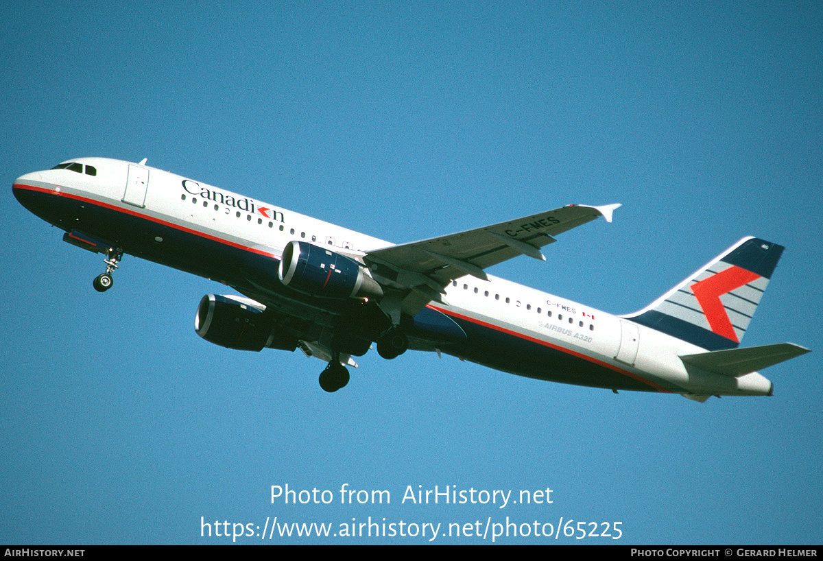 Aircraft Photo of C-FMES | Airbus A320-211 | Canadian Airlines | AirHistory.net #65225