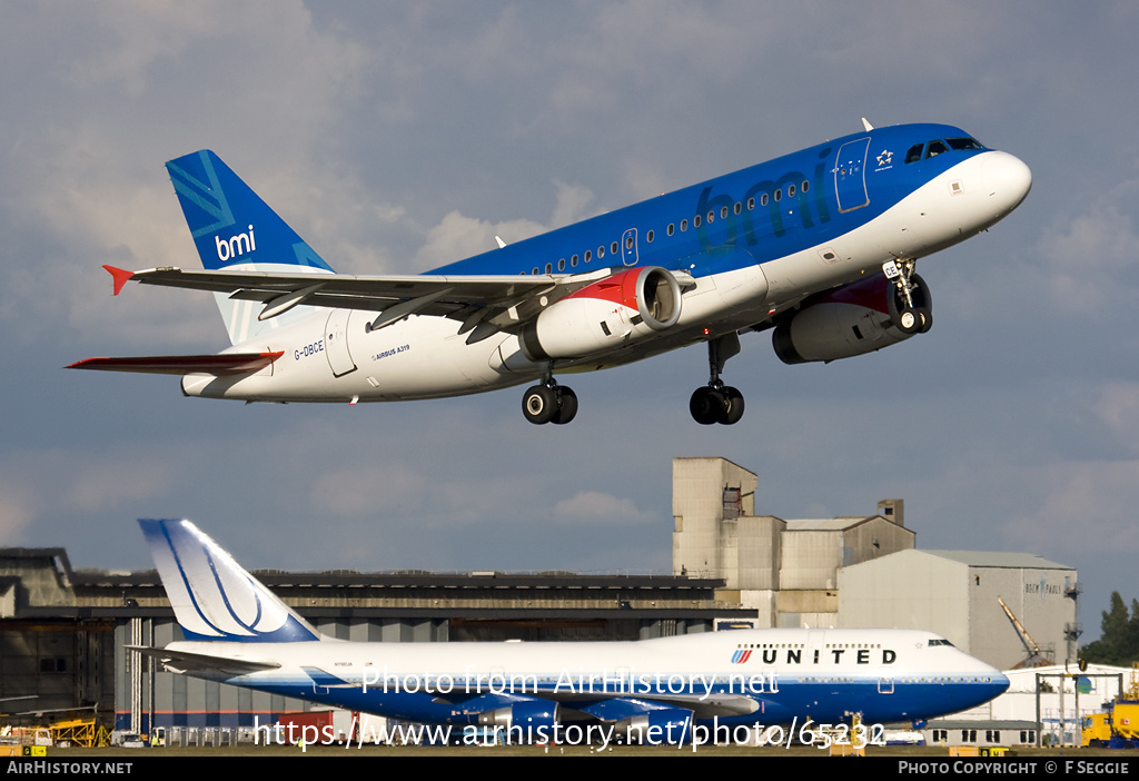 Aircraft Photo of G-DBCE | Airbus A319-131 | BMI - British Midland International | AirHistory.net #65232