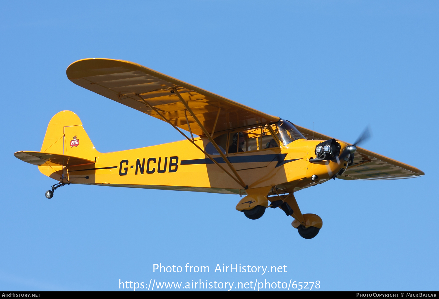 Aircraft Photo of G-NCUB | Piper J-3C-65 Cub | AirHistory.net #65278