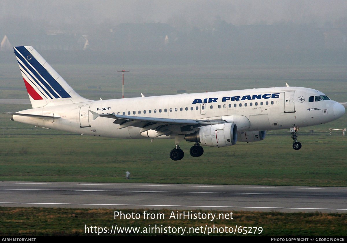 Aircraft Photo of F-GRHY | Airbus A319-111 | Air France | AirHistory.net #65279