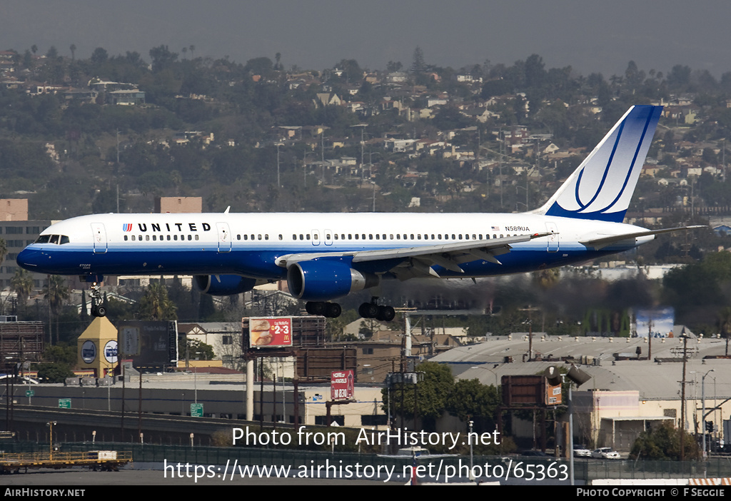 Aircraft Photo of N589UA | Boeing 757-222 | United Airlines | AirHistory.net #65363