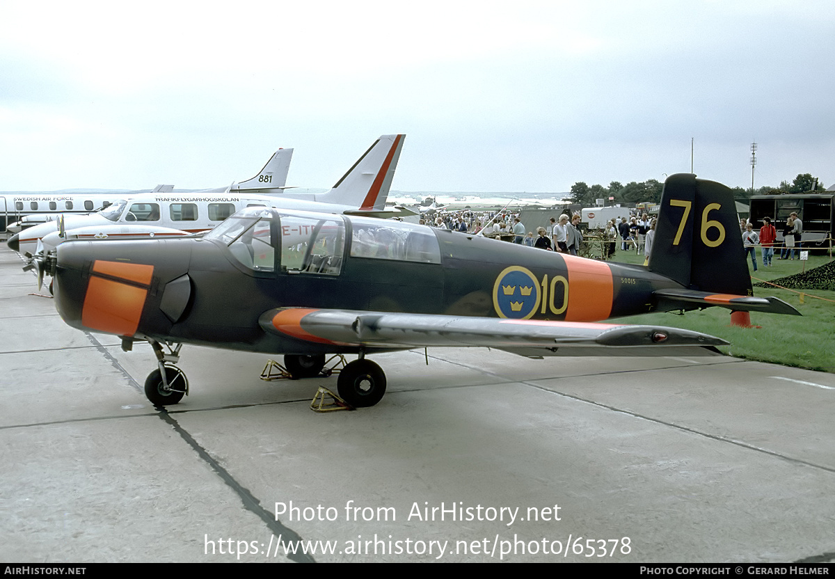 Aircraft Photo of 50015 | Saab Sk50B Safir (91B) | Sweden - Air Force | AirHistory.net #65378