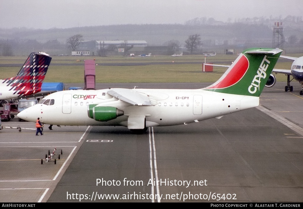 Aircraft Photo of EI-CPY | British Aerospace BAe-146-100 | CityJet | AirHistory.net #65402