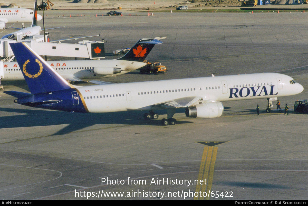 Aircraft Photo of C-GRYO | Boeing 757-236 | Royal Airlines | AirHistory.net #65422