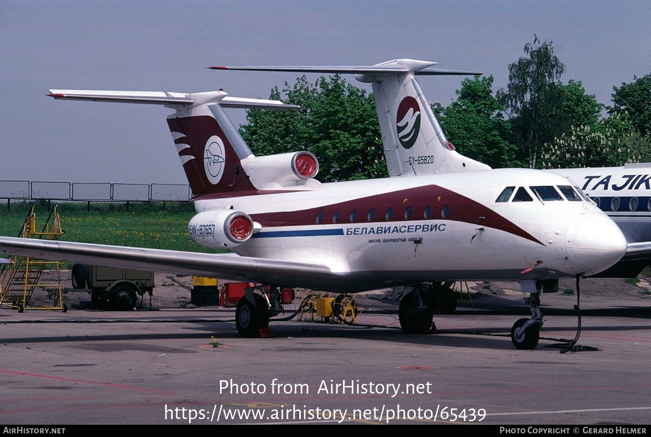 Aircraft Photo of EW-87657 | Yakovlev Yak-40 | Belaviaservis | AirHistory.net #65439