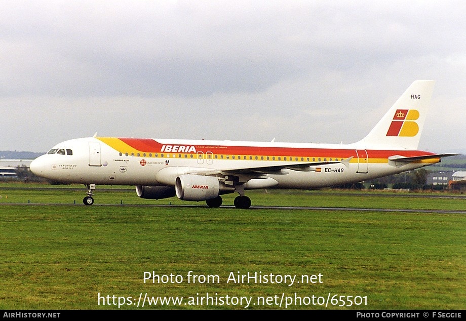 Aircraft Photo of EC-HAG | Airbus A320-214 | Iberia | AirHistory.net #65501