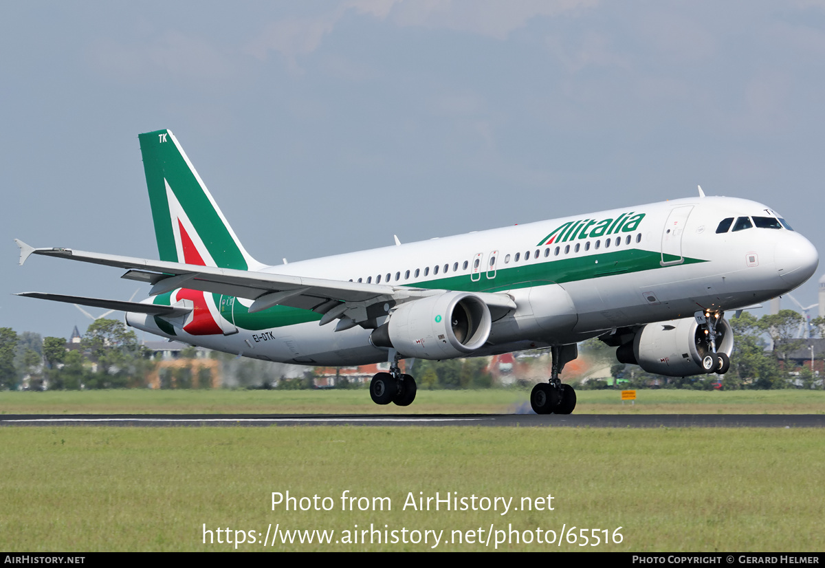 Aircraft Photo of EI-DTK | Airbus A320-216 | Alitalia | AirHistory.net #65516