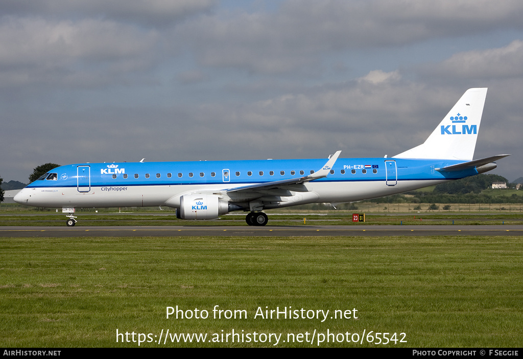 Aircraft Photo of PH-EZR | Embraer 190STD (ERJ-190-100STD) | KLM Cityhopper | AirHistory.net #65542