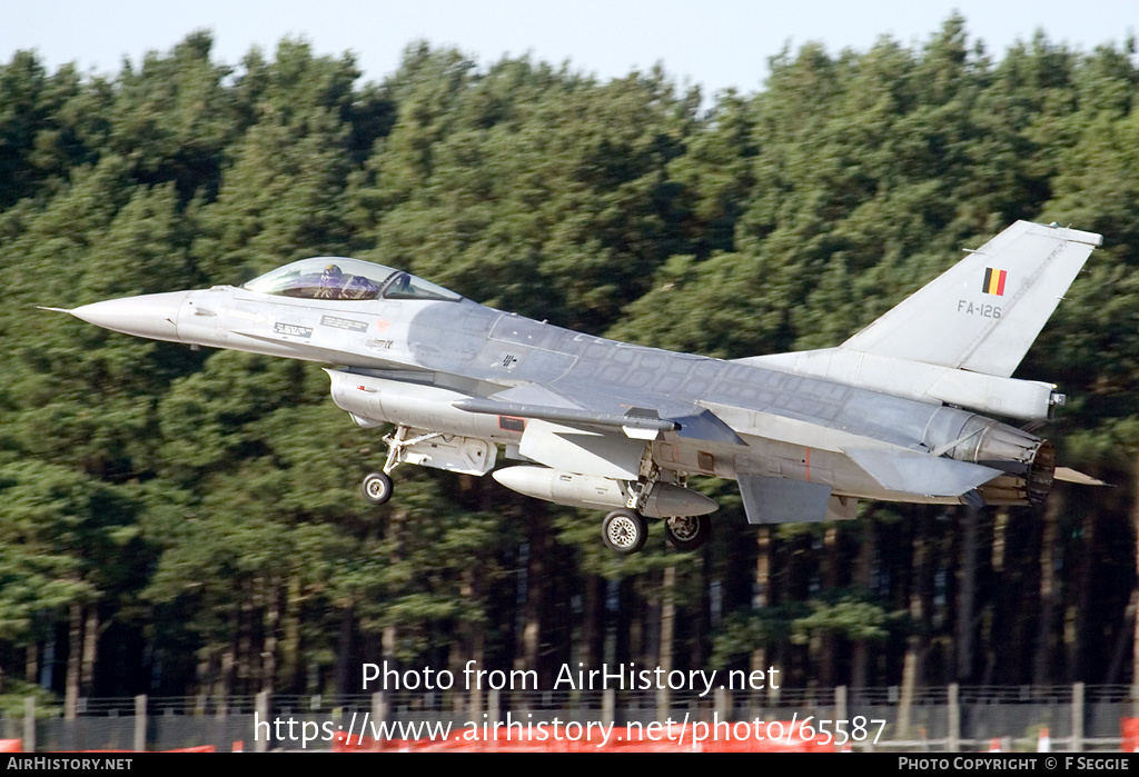 Aircraft Photo of FA-126 | General Dynamics F-16AM Fighting Falcon | Belgium - Air Force | AirHistory.net #65587