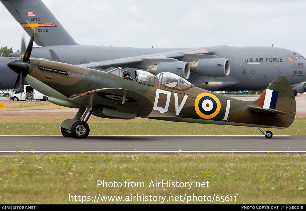 Aircraft Photo of G-CCCA | Supermarine 509 Spitfire T9C | UK - Air Force | AirHistory.net #65611