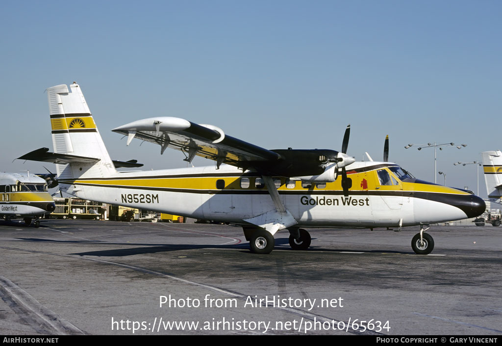 Aircraft Photo of N952SM | De Havilland Canada DHC-6-100 Twin Otter | Golden West Airlines | AirHistory.net #65634