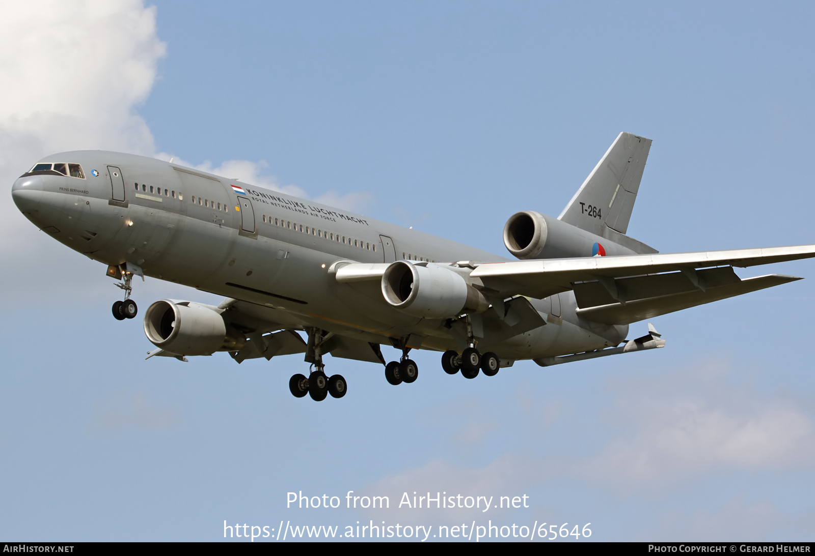 Aircraft Photo of T-264 | McDonnell Douglas KDC-10-30CF | Netherlands - Air Force | AirHistory.net #65646