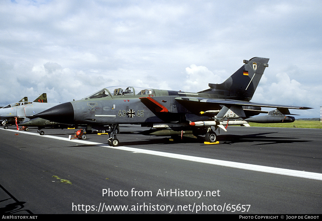 Aircraft Photo of 4345 | Panavia Tornado IDS(T) | Germany - Navy | AirHistory.net #65657