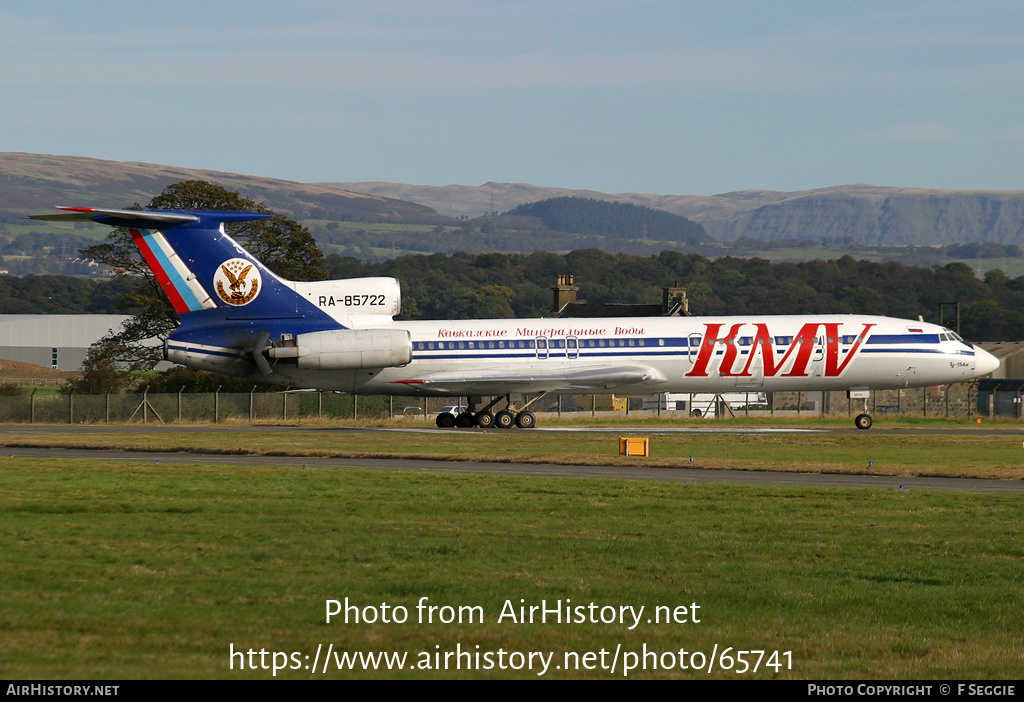 Aircraft Photo of RA-85722 | Tupolev Tu-154M | KMV - Kavkazskie Mineralnye Vody | AirHistory.net #65741