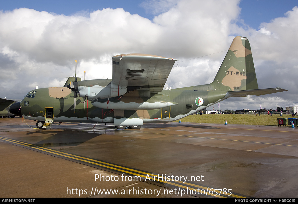 Aircraft Photo of 7T-WHE / 4935 | Lockheed C-130H Hercules | Algeria - Air Force | AirHistory.net #65785