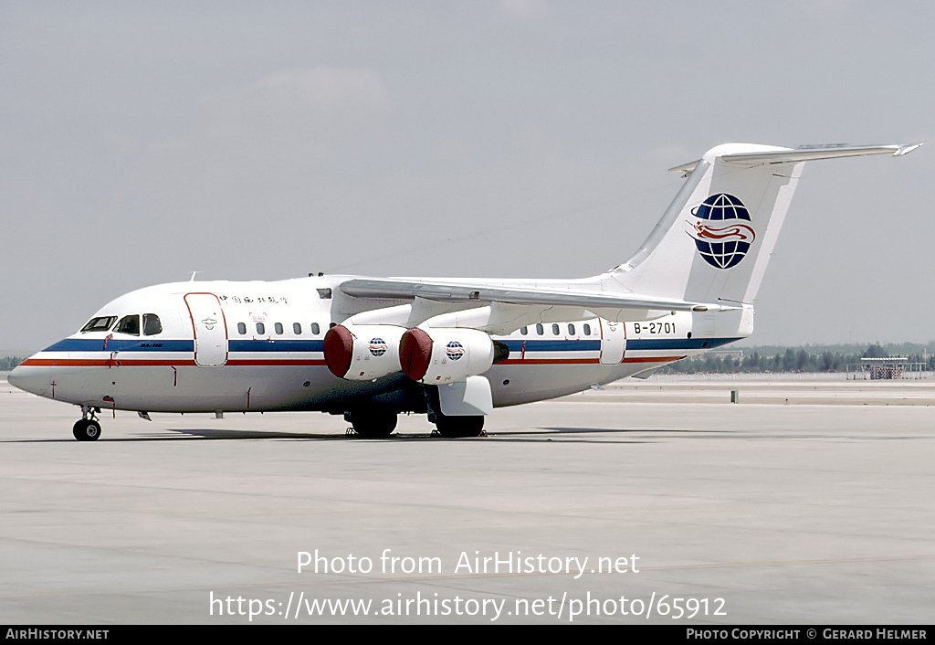 Aircraft Photo of B-2701 | British Aerospace BAe-146-100 | China Northwest Airlines | AirHistory.net #65912