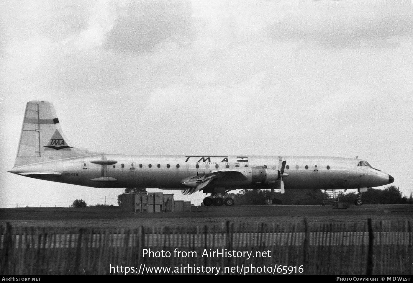 Aircraft Photo of N124SW | Canadair CL-44D4-1 | TMA of Lebanon - Trans Mediterranean Airways | AirHistory.net #65916