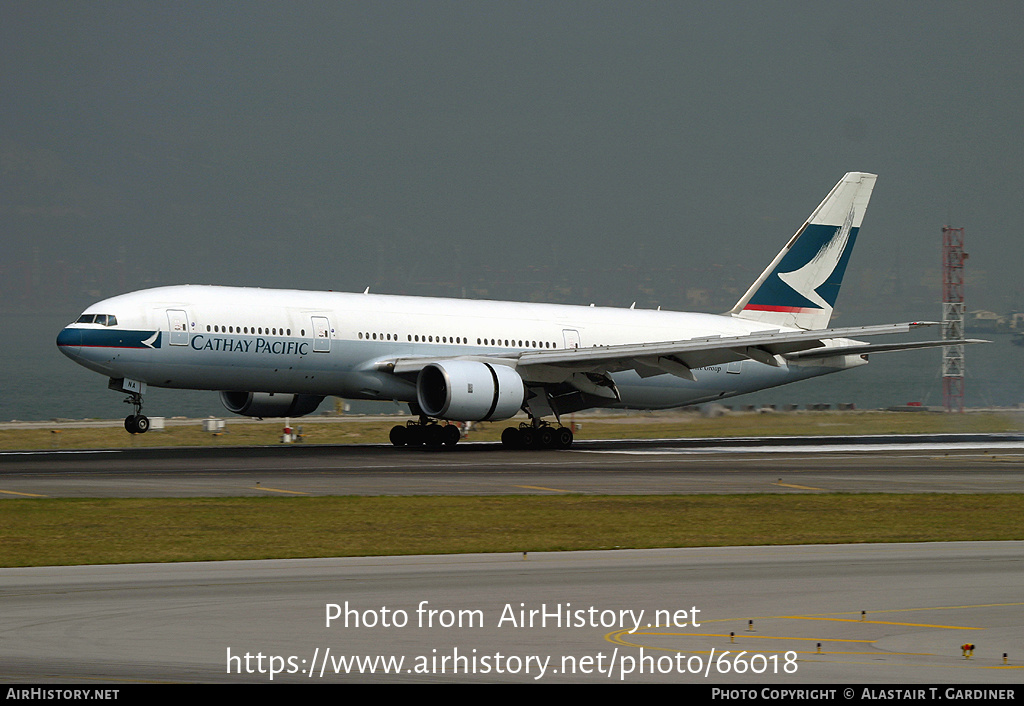 Aircraft Photo of B-HNA | Boeing 777-267 | Cathay Pacific Airways | AirHistory.net #66018